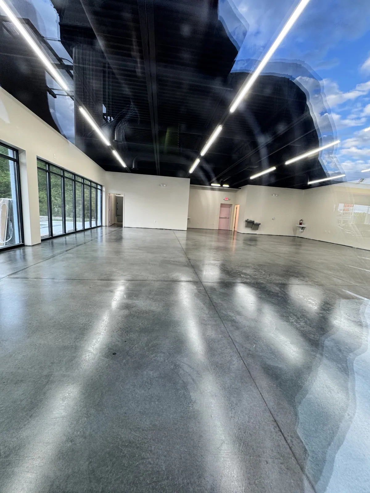Polished Concrete floor installed by Empire Flooring