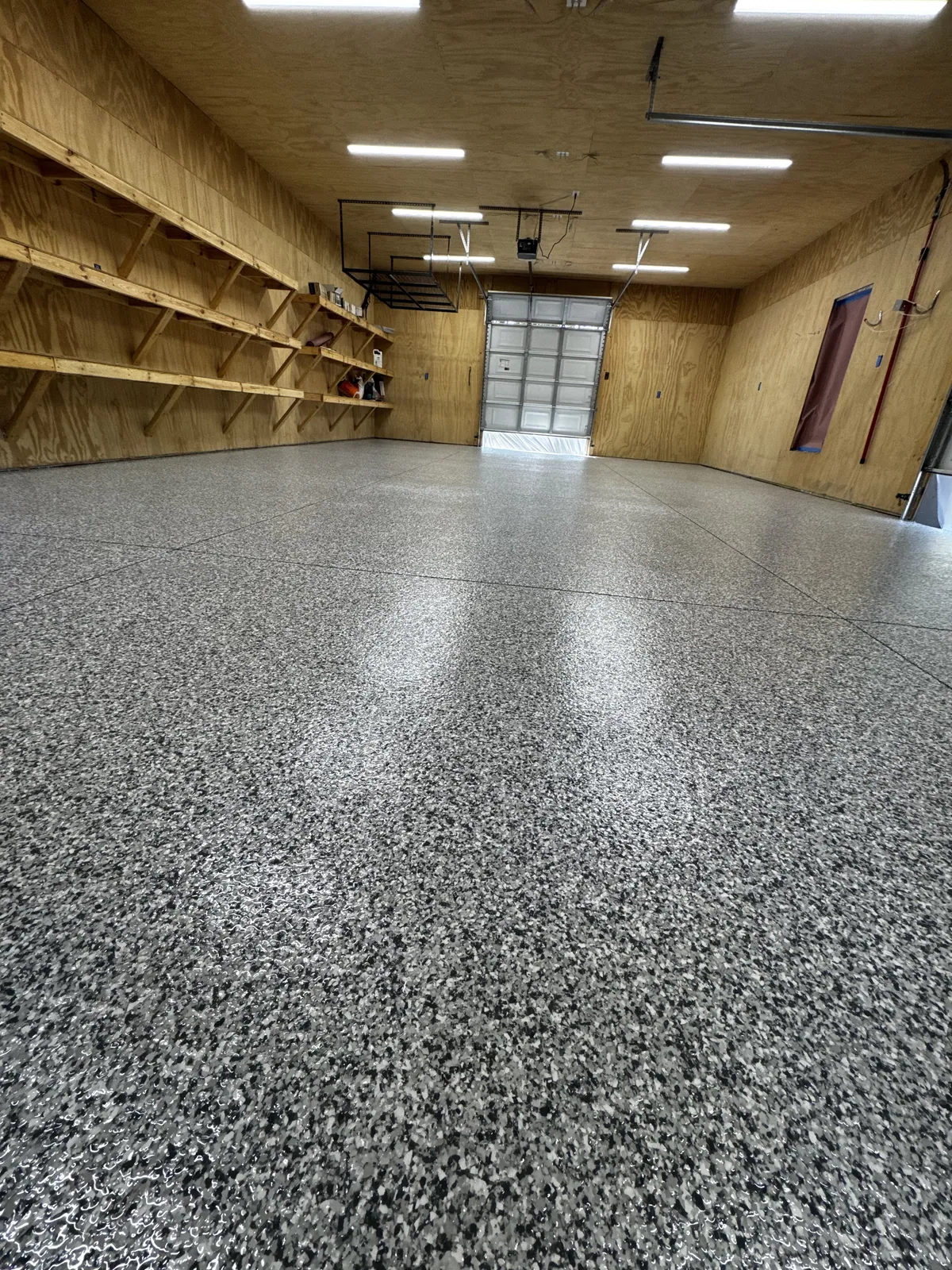 Flake Floor floor installed by Empire Flooring