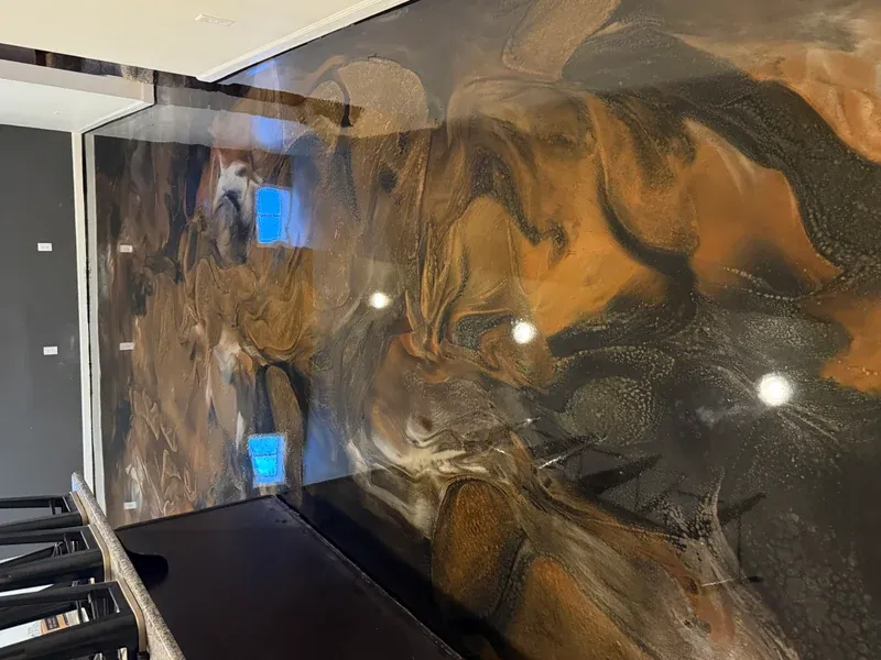 Metallic Epoxy floor installed by Empire Flooring