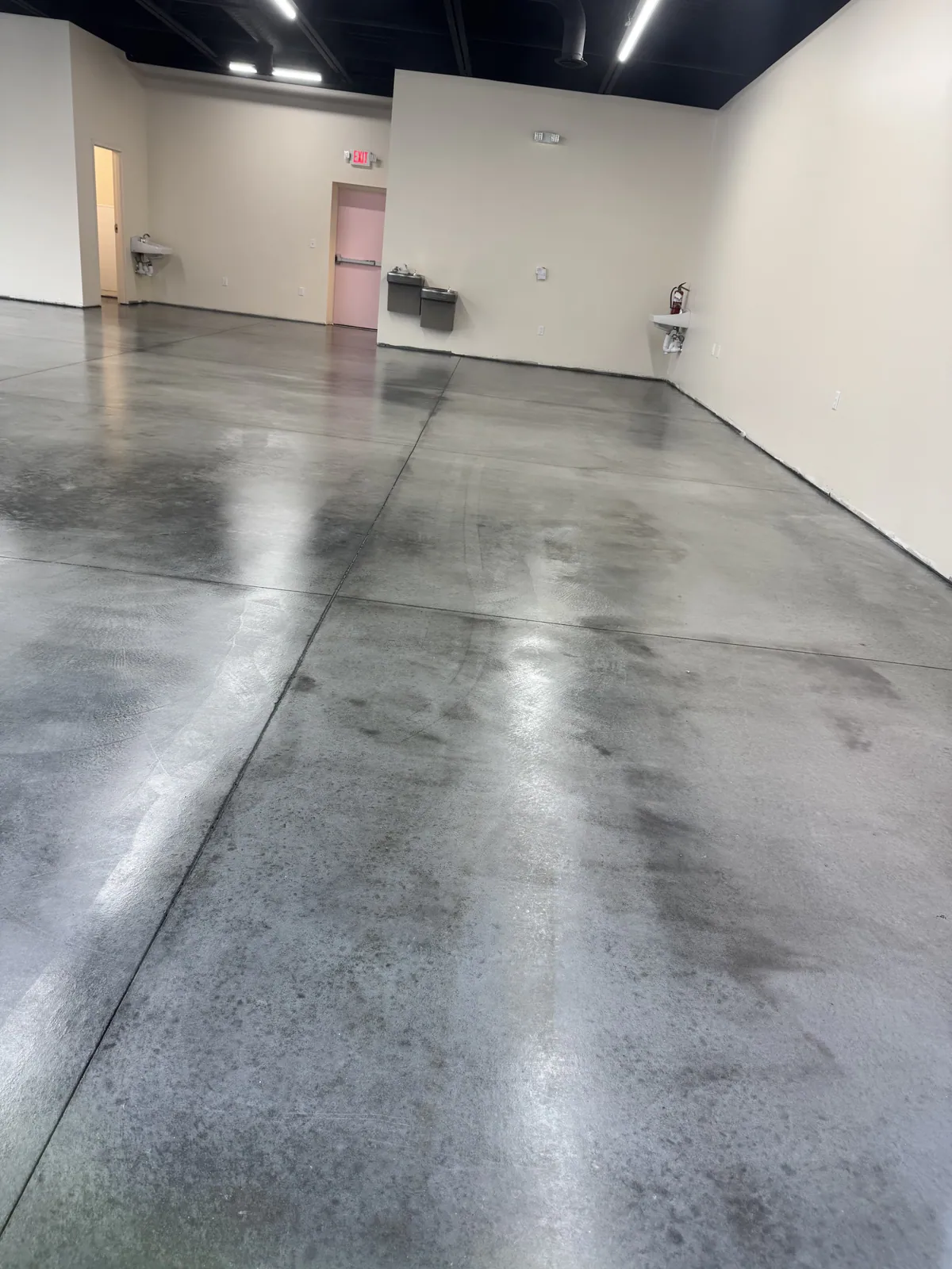 Polished Concrete floor installed by Empire Flooring