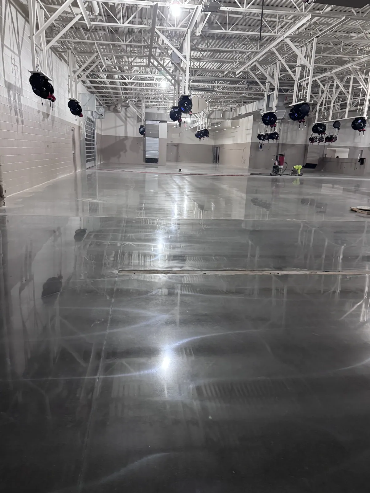 Polished Concrete floor installed by Empire Flooring